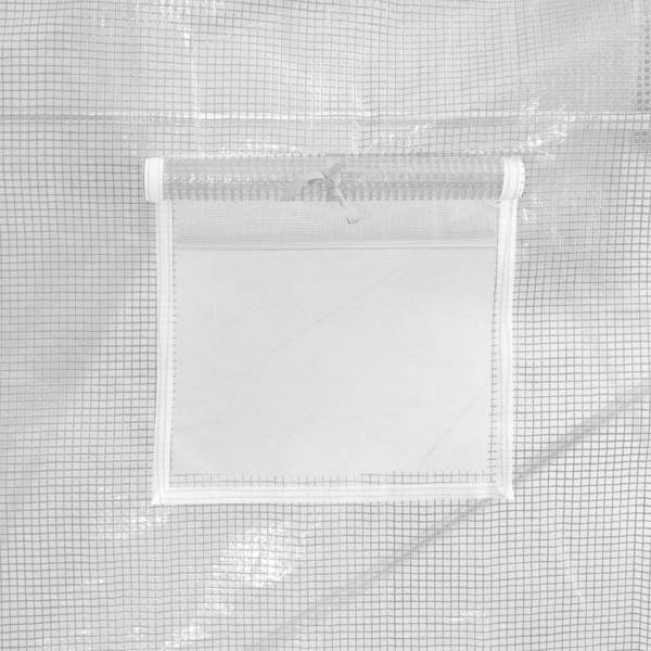 Gewächshaus 45750 Weiß - Kunststoff - 450 x 200 x 300 cm