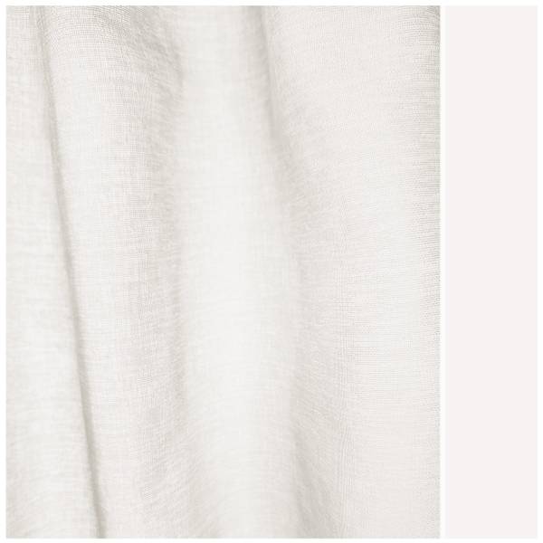 Transparante Gardine Weiß - Polyester - 140 x 270 x 1 cm