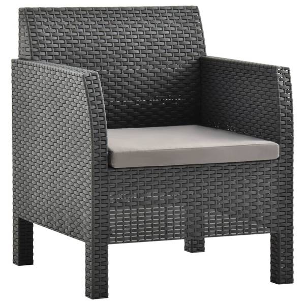Garten-Lounge-Set 3067233 (3-teilig) Grau - Polyester - Polypropylen - 58 x 41 x 58 cm