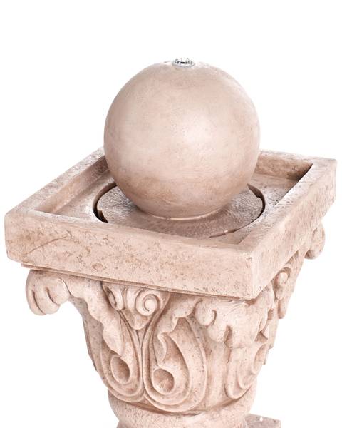 Fontaine décorative VELINO Beige - Résine - 29 x 70 x 29 cm