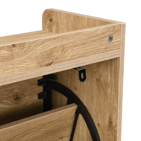 Schuhkipper Oxidant Braun - Holzwerkstoff - 109 x 100 x 24 cm