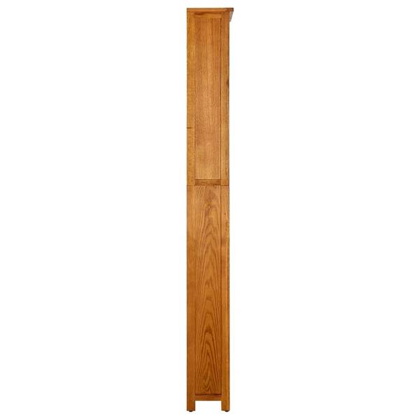 Bücherregal D1966 Braun - Massivholz - 23 x 200 x 90 cm