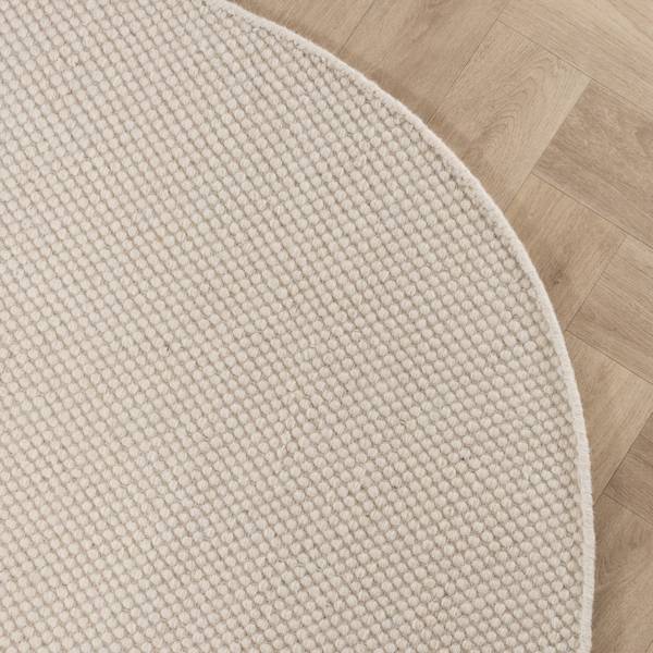 Handgewebter Teppich Creme FRAAI Wollteppich Bliss  Produktbild-Vorschau 2