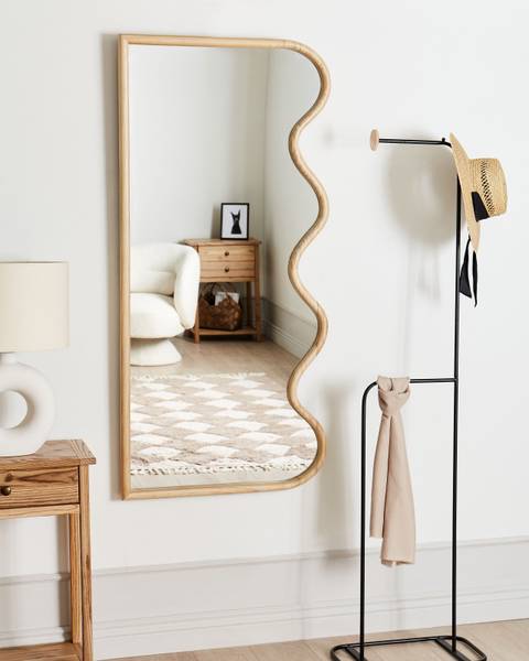 Wandspiegel MURAT Braun - Bambus - 69 x 150 x 3 cm