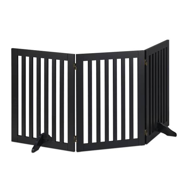 Schwarzes Absperrgitter 70 cm Breite: 205 cm