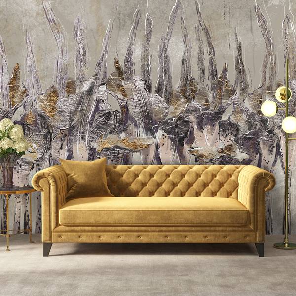 Fototapete Abstrakt Blumen Pflanzen 200 x 140 cm