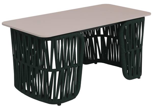 Loungetisch P90 Cremeweiß - Grün