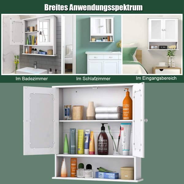 Spiegelschrank Badezimmer Weiß