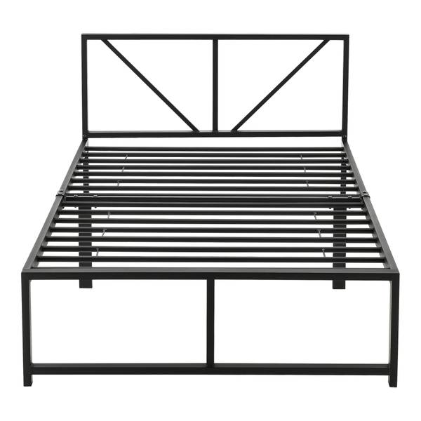 Bed Meran zwart - metaal - 95 x 68 x 210 cm