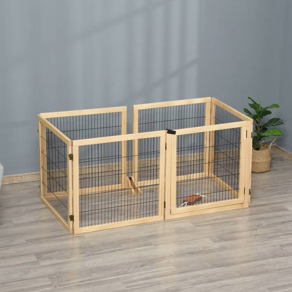 Hundegitter BB7063 Beige - Massivholz - 77 x 16 x 77 cm