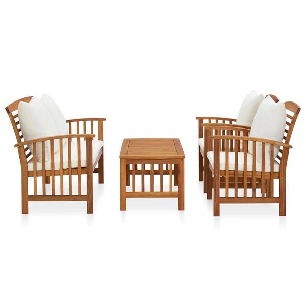 Salon de jardin 3004232-2 (lot de 4) Blanc