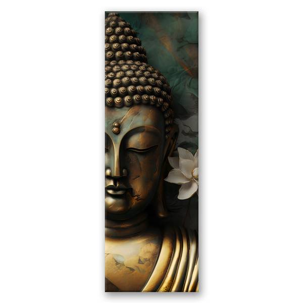 Wandbild buddha abstraktion zen 30 x 90 cm