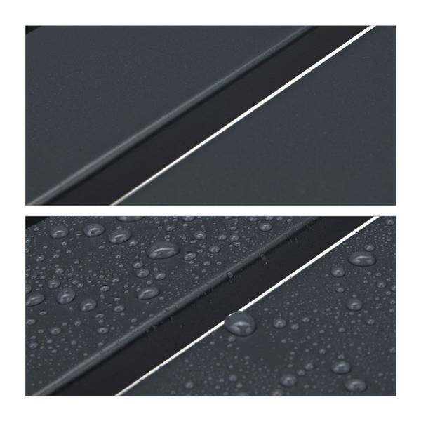 Gartenbank klappbar 2-Sitzer Grau - Stahl - 90 x 84 x 49 cm
