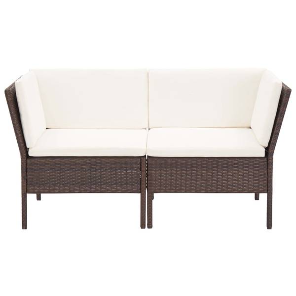 Garten-Lounge-Set 3001261-2 (6-teilig) Braun - Polyester - Stahl - 60 x 35 x 60 cm