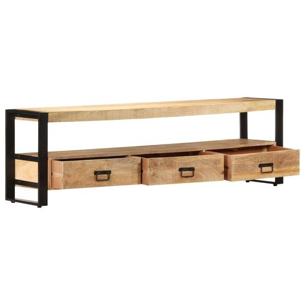 Tv-kast 3004687 bruin - mango - 150 x 45 x 30 cm
