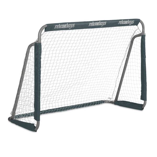 Fußballtor in Grau Grau - Weiß - Polyester - Eisen - 150 x 110 x 75 cm