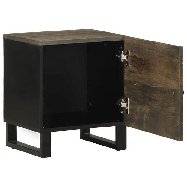 Nachttisch X3761 Schwarz - Massivholz - 33 x 46 x 40 cm
