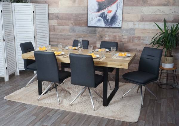 Esszimmerstuhl H70 (6er-Set) Anthrazit