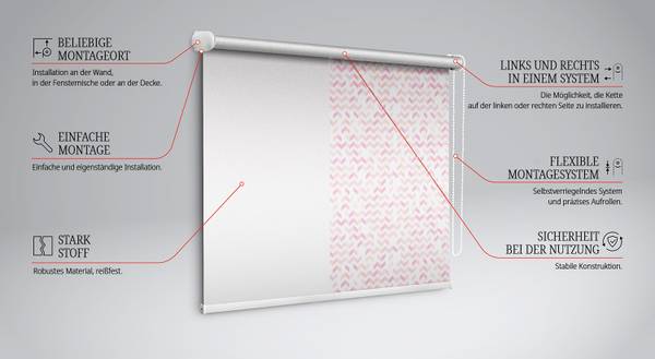 Verdunkelungsrollo SAGITTULA 60 x 140 cm