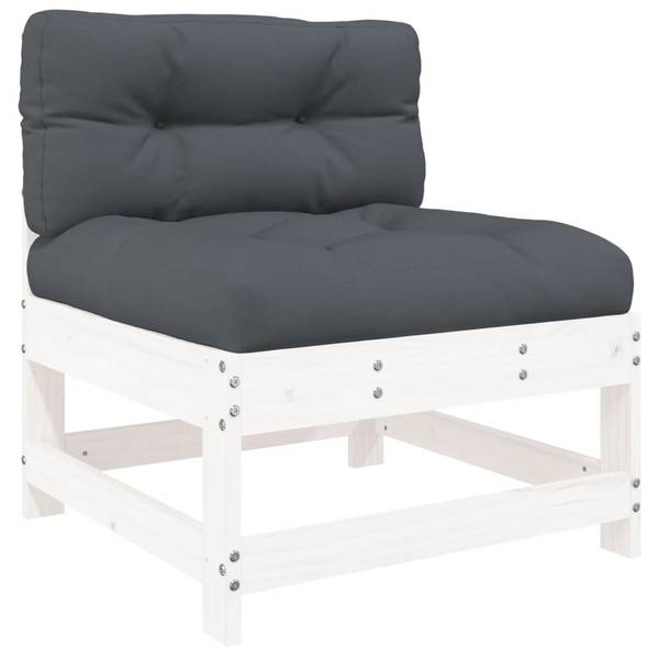 Loungeset 3029347 set van 5 bruin - polyester - grenenhout - 62 x 70 x 62 cm