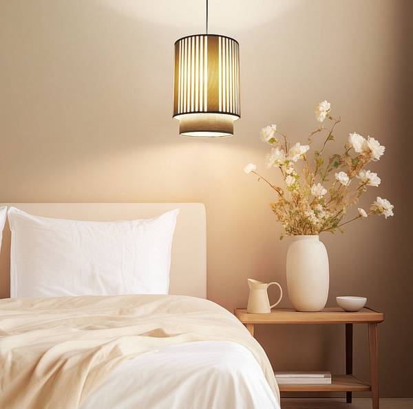 Hängeleuchte Duo Lami Line Beige - Gold