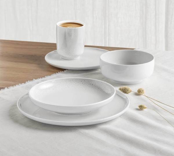 Müslischalen Sento Home 6er Set Weiß - Porzellan - 16 x 7 x 16 cm