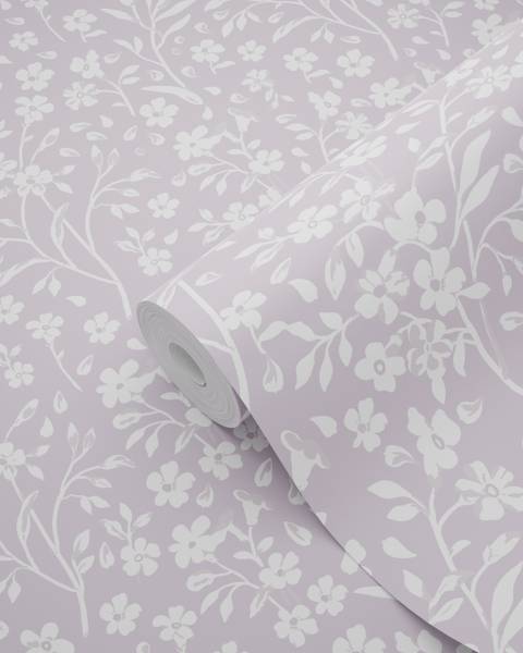 Tapete 139883 Violett - Fleece - 53 x 1005 x 53 cm