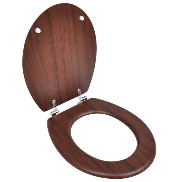 Siège de toilette 3002840-5 Marron - Bois manufacturé - 36 x 5 x 45 cm