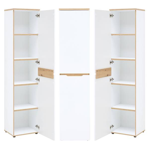 Büromöbel-Set MANRESA-36-4 8er-Set Weiß - Holzwerkstoff - 590 x 197 x 177 cm