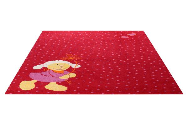Kinderteppich Schnuggi Rot - Polypropylen - 200 x 2 x 290 cm