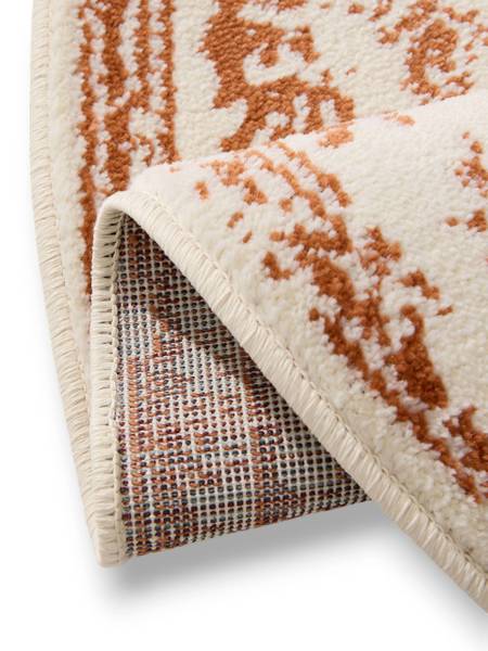 Teppich Suki Creme - Orange - 120 x 120 cm