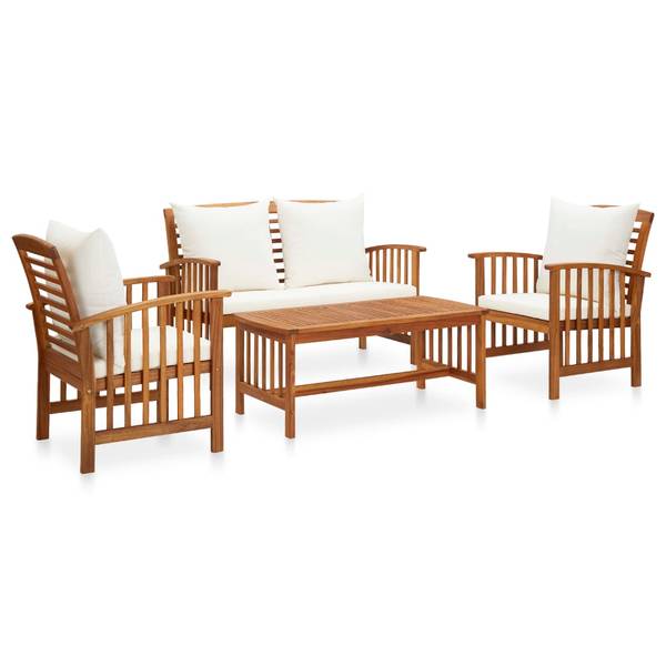 Salon de jardin 3004232-2 (lot de 4) Blanc