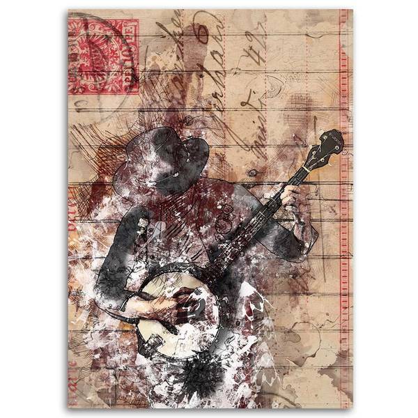 Wandbild Musik 60 x 90 cm
