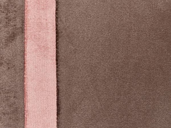 Coussin décoratif CRODYLINE Marron - Rose foncé - Textile - 35 x 15 x 60 cm