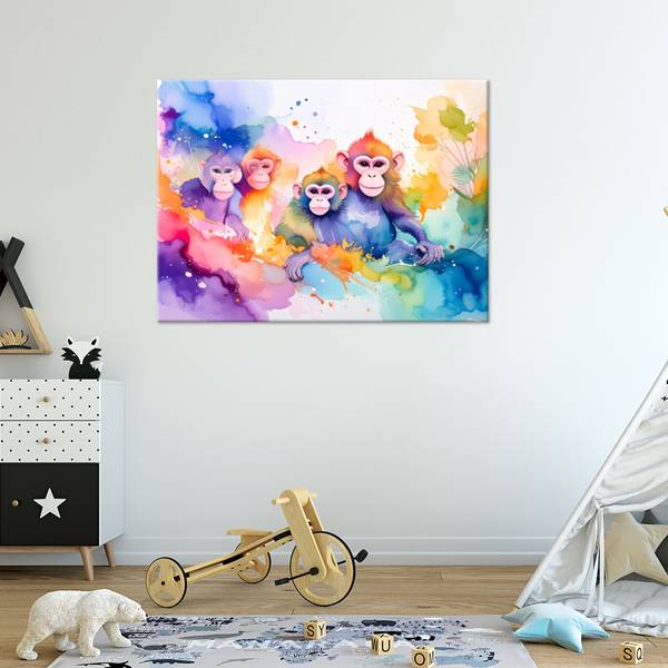Canvas schilderij Dieren 100 x 70 cm