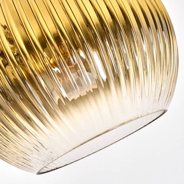 Stehlampe Cesaro Gold - Metall - 30 x 140 x 52 cm