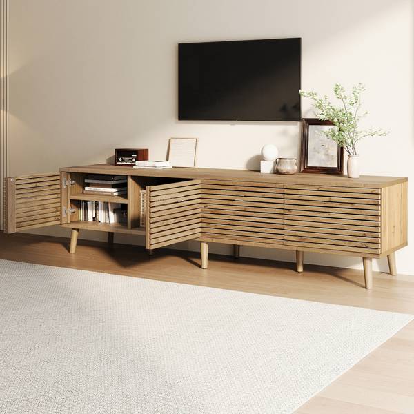 TV-Schrank Philotes Ⅶ Braun - Holzwerkstoff - 180 x 46 x 40 cm