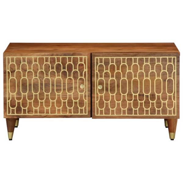Couchtisch XT9039 Braun - Holzwerkstoff - 50 x 40 x 80 cm