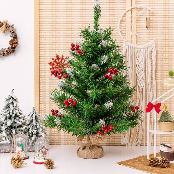 60cm Kleiner Weihnachtsbaum Grün - Kunststoff - 3 x 60 x 9 cm