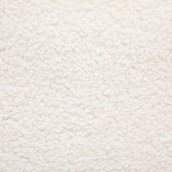 Fauteuil ROMI Blanc - Bouclé - Polyester - 75 x 72 x 77 cm