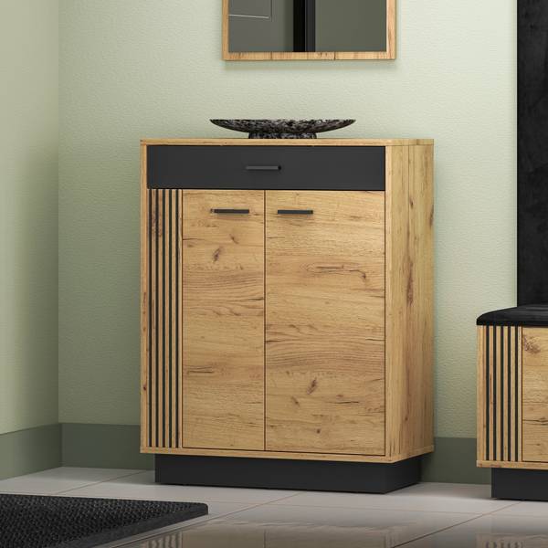 Sideboard Vasco Braun - Holzwerkstoff - 70 x 91 x 34 cm