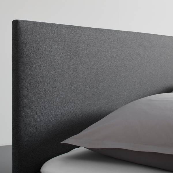 Boxbett LUCY 2 Grau - Textil - Holz teilmassiv - 186 x 1 x 180 cm