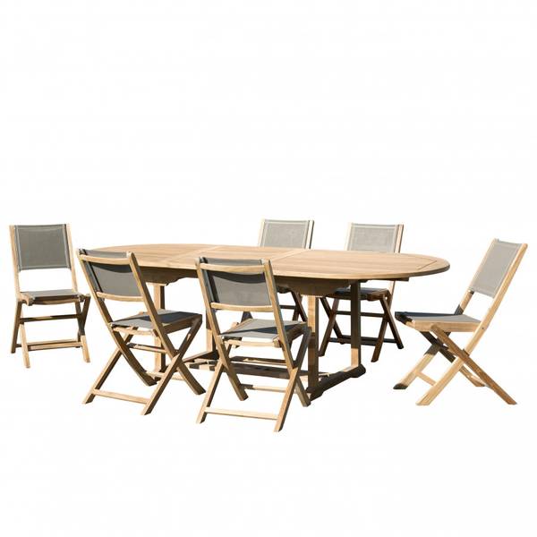 Gartenlounges - Mahlzeiten HARRIS Braun - Teakholz - 100 x 75 x 180 cm