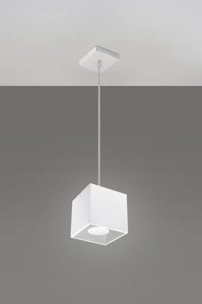 Hängeleuchte GEO Weiß - Metall - 10 x 80 x 10 cm