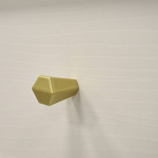 Vitrinekast FLOREN II grijs - plaatmateriaal op houtbasis - 52 x 195 x 41 cm