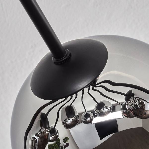 Deckenleuchte Fossobiubo Grau - Silber - Aluminium - Klarglas - 100 x 29 x 100 cm