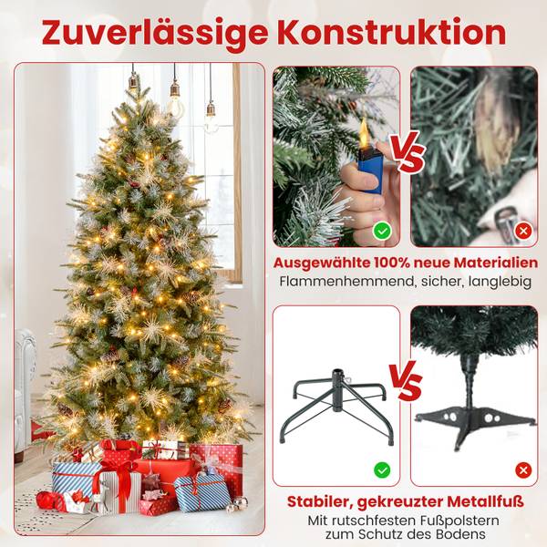 Weihnachtsbaum OY47307 Grün - Kunststoff - 108 x 180 x 108 cm