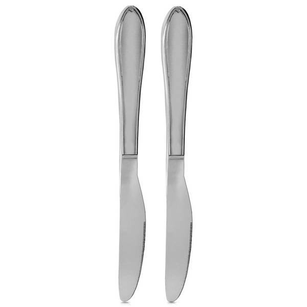 Tafelmesser 2er Set 143605 Silber - Metall - 2 x 1 x 22 cm