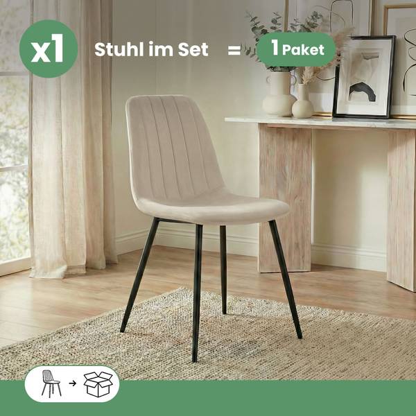 Esszimmerstuhl LUMO Beige