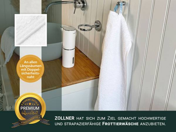 Gästetücher 00000566 10er-Set Weiß - Textil - 30 x 1 x 50 cm